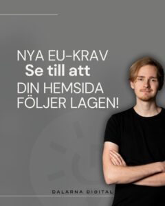 New EU requirements: make sure your website is compliant!