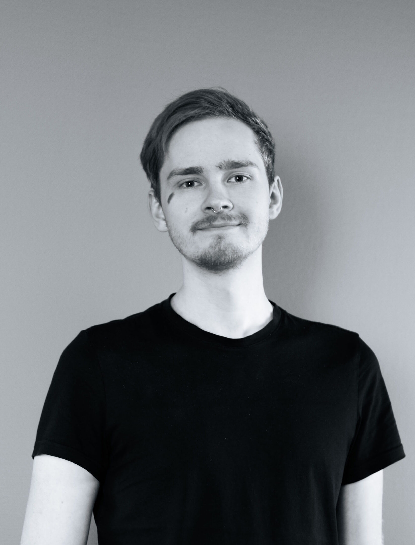 Svartvitt porträtt av Samuel Richardsson