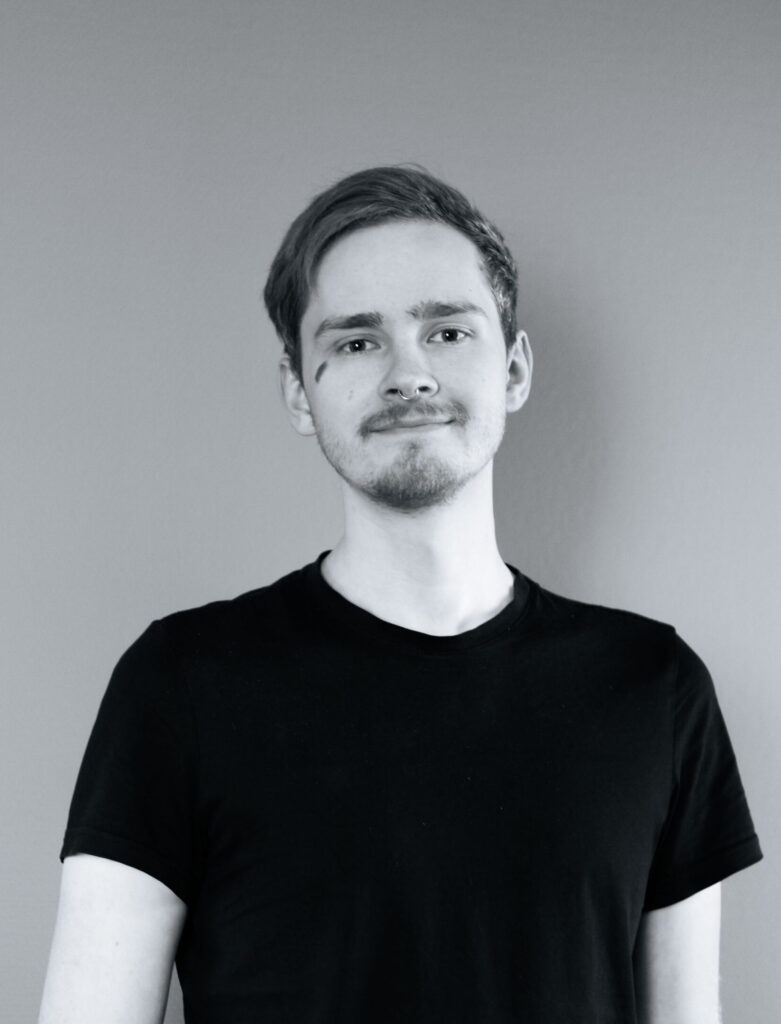 Svartvitt porträtt av Samuel Richardsson